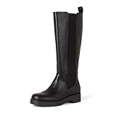Amazon Essentials Women's Tall Gusset Boot, Black, 7