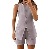 Baxtayel Womens 2 Piece Outfits Summer Sleeveless...