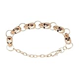 Women Handmade USA Gold Skull Boot Chain Pair Shoe...