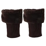 Baluue Winter Women’s Furry Leg Warmers Boot Covers,...