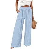 bawilom Womens Casual Wide Leg Pants High Waist Palazzo...