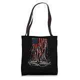 Patriotic Military Boot Tote Bag