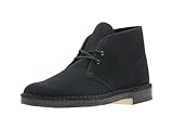 Clarks Originals Men's Desert Boot, Black Suede, 9.5...