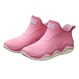 Fuznidqimm Womens Rain Boots Waterproof Non-Slip Wide...