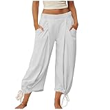 Beessbest Women's Baggy Harem Pants Elastic Waist Wide...