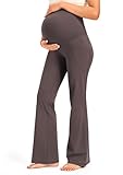 JOYSPELS Maternity Bootcut Pants with Pockets Over The...