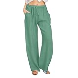 fartey Palazzo Pants for Women Casual Drawstring High...