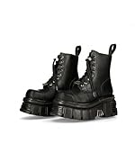 Tovopk Women‘s Punk Platform Combat Boots, Mid Heel...
