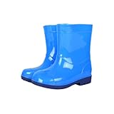 NSQFKALL Boys Girls Slip on Rain Boots Wide Non-Slip...
