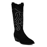 Lariat Studs Embellished Cowboy Boots