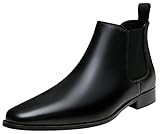 Jousen Chelsea Boots Men Polished Leather Dress Boots...