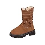 Brown 2026 Womens Casual Comfortable Winter Boots Solid...