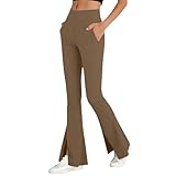 Women's Split Flare Leggings Workout Bootcut Yoga Pants...