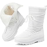 Snow Boots for Women Fur Winter Boots Waterproof Ski...