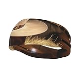 (Cowboy Hat Western Boot) Sports Sweat Headband...