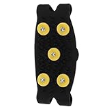 GLEAVI Silicone 5-Spike Ice Cleats for Shoes Winter...