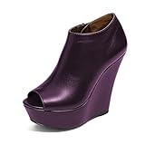 XYD Women Platform Peep Toe Ankle Boot Fashion Wedge...