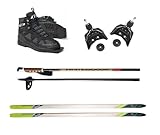 Whitewoods Adult 75mm 3-Pin Cross Country Ski Package,...