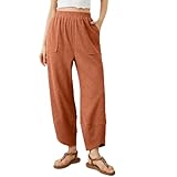 Women's Quick-Dry Yoga Capris Wide Leg Elastic Waist...