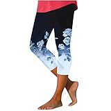 Mzkdieey Women Summer Beach Capris High Waist Yoga...