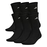 adidas Men's Athletic Cushioned 6-Pack Crew, Cushioned...