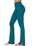 Sunzel Sunzfly Split Hem Flare Leggings for Women, High...