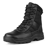 LUDEY Military Tactical Combat Boots for Men Side...