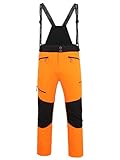 EVIL WOLF Mens Bib Snow Pants - Waterproof Ski Trousers...