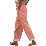 Women's Wide Leg Pants Summer Casual Drawstring High...