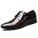DXSYGMBN Men's Vintage Cap Toe Dress Shoes Formal...