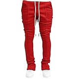 SWJGLITTR Mens Y2k Stacked Casual Sweatpants Flared...
