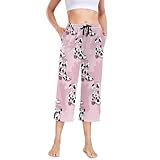 Eionryn Cowgirl Boots Pink Womens Pajama Capri Pants...
