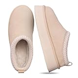 FITORY Womens Platform Slippers, Suede Ankle Boots with...
