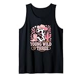 Young Wild and Three Cowgirl 3rd Birthday Western...