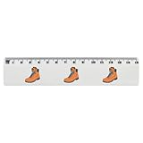 Azeeda 'Hiking Boot' 15cm (6 Inch) White Plastic Ruler...