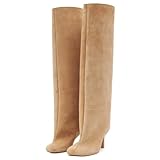 UBWDU Wide Calf Knee High Boots Women Tall Boots Suede...