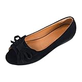 Women's Square Toe Slip On Ballet Breathable Soft Sole...