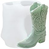 XIAOSHUI Cowboy Boot Candle Molds Western Cowboy Boot...