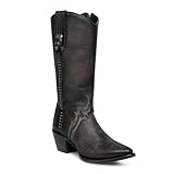 Cuadra Boot for Women in Python Leather Chocolate