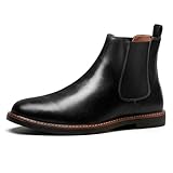 IXU Mens Chelsea Boots Slip on Casual Classic Dress...