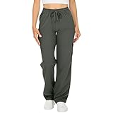 Women's Lightweight Cargo Pants Quick-Dry Wide Leg...