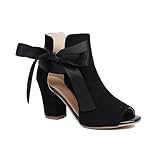 Women's Bow Chunky Heel Sandals,Dressy Summer Ankle...
