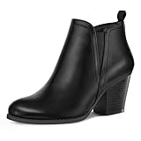 mysoft Women's Ankle Boots V Cut Side Elastic Panel...