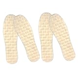 Cabilock Warm Fleece Shoe Insoles 2 Pairs 4pcs...