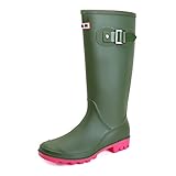 Lezzglt Rain Boots for Women, Waterproof Knee-high...