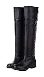 ACE SHOCK Men's Cosplay Boots Knee High Equestrian...