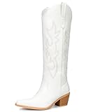 Pasuot Western Cowboy Boots for Women - Knee High Wide...