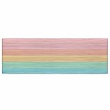 Teamery Kitchen Mats for Floor Farm Colorful Wooden...