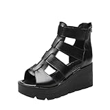 Vsadsau Women Retro Summer Boots With Back Zipper...