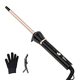 3/8 Inch Tourmaline Ceramic Curling Wand, 9mm Tiny...
